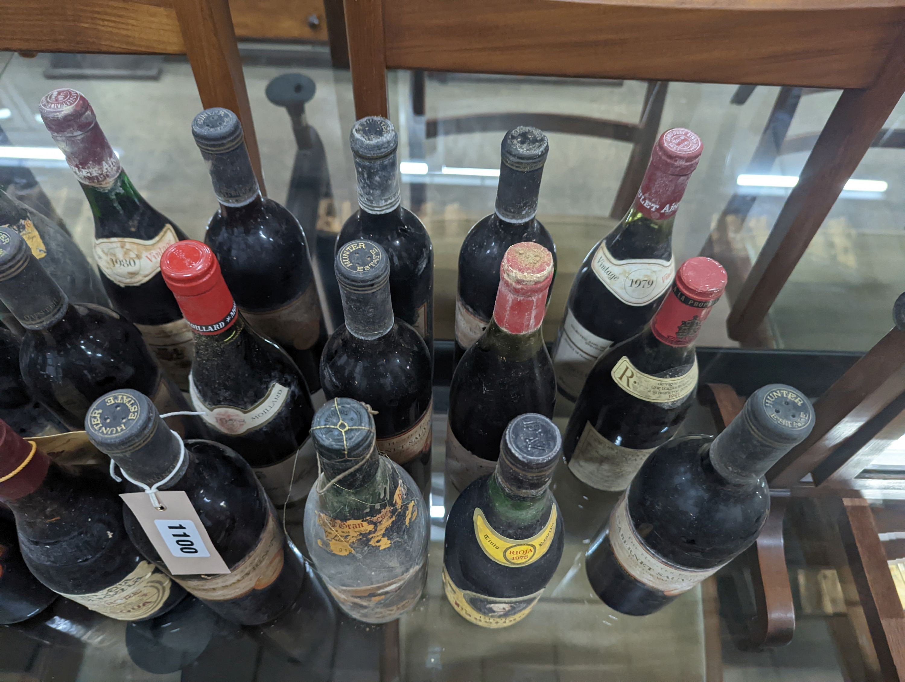Twenty four bottles of assorted red wine